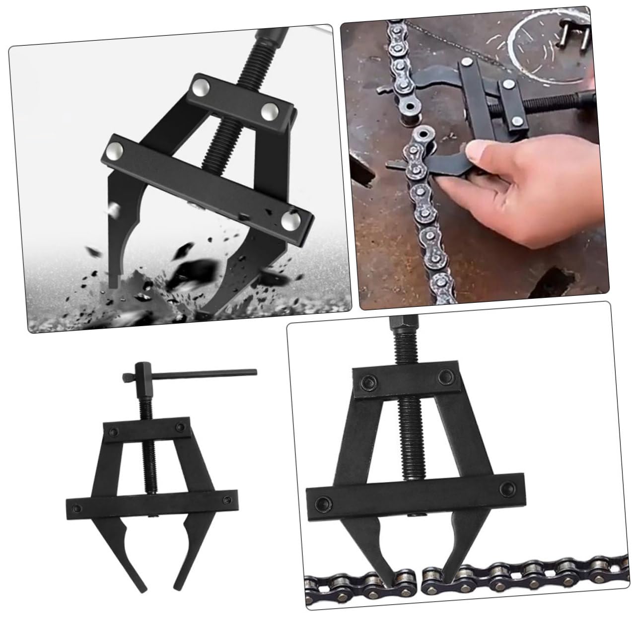 Tensor De Cadena Para Motocicleta Tamaño l De Acero Resistente Multifuncional Para, Aflojar y Cortar Cadenas Herramienta Industrial Para Mecánicos y Bricolaje