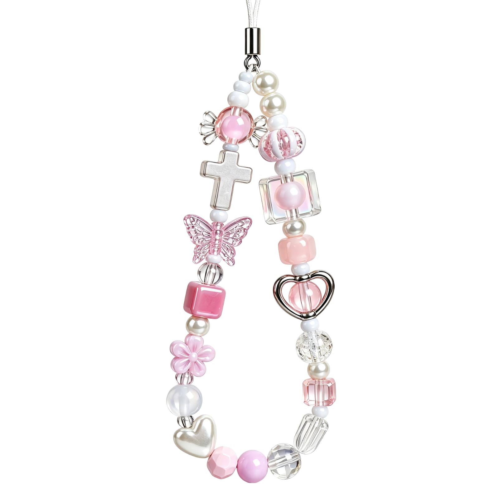 Beaded Camera Wrist Strap Cute Digital Camera Charm Lanyard, Phone Wristlet Charms, Phone Chain for Camera
