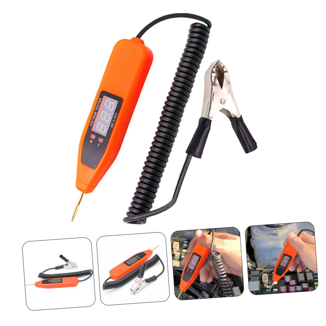 MAGICLULU 4 Pièces Stylo De Test De Tension Testeur De Fusible De Tension De Voiture Testeur De Tension Numérique Testeur Électrique Automobile Testeur De Fusibles De Voitures Outil Abdos