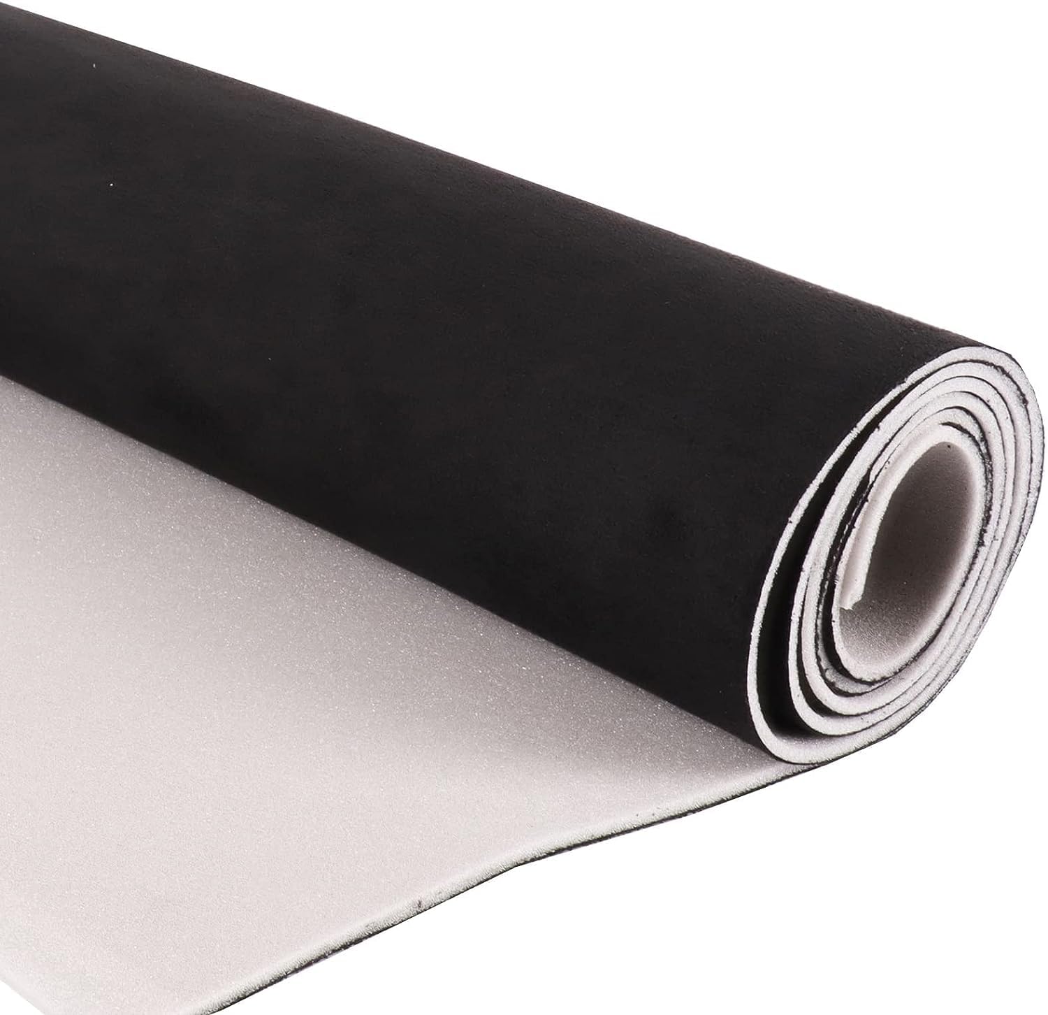 Suede Headliner Fabric with Foam Backing Material Automotive Micro-Suede Headliner Roof Fabric for Car RV Boat Home Interior Replacement Repair (black, 60 * 36)