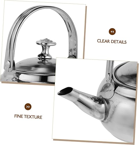 Miniatura 6 de Estufas de camping hervidor de agua caliente estufa de gas hervidor de té no magnético tetera hacer té de acero inoxidable hervidor de té camping