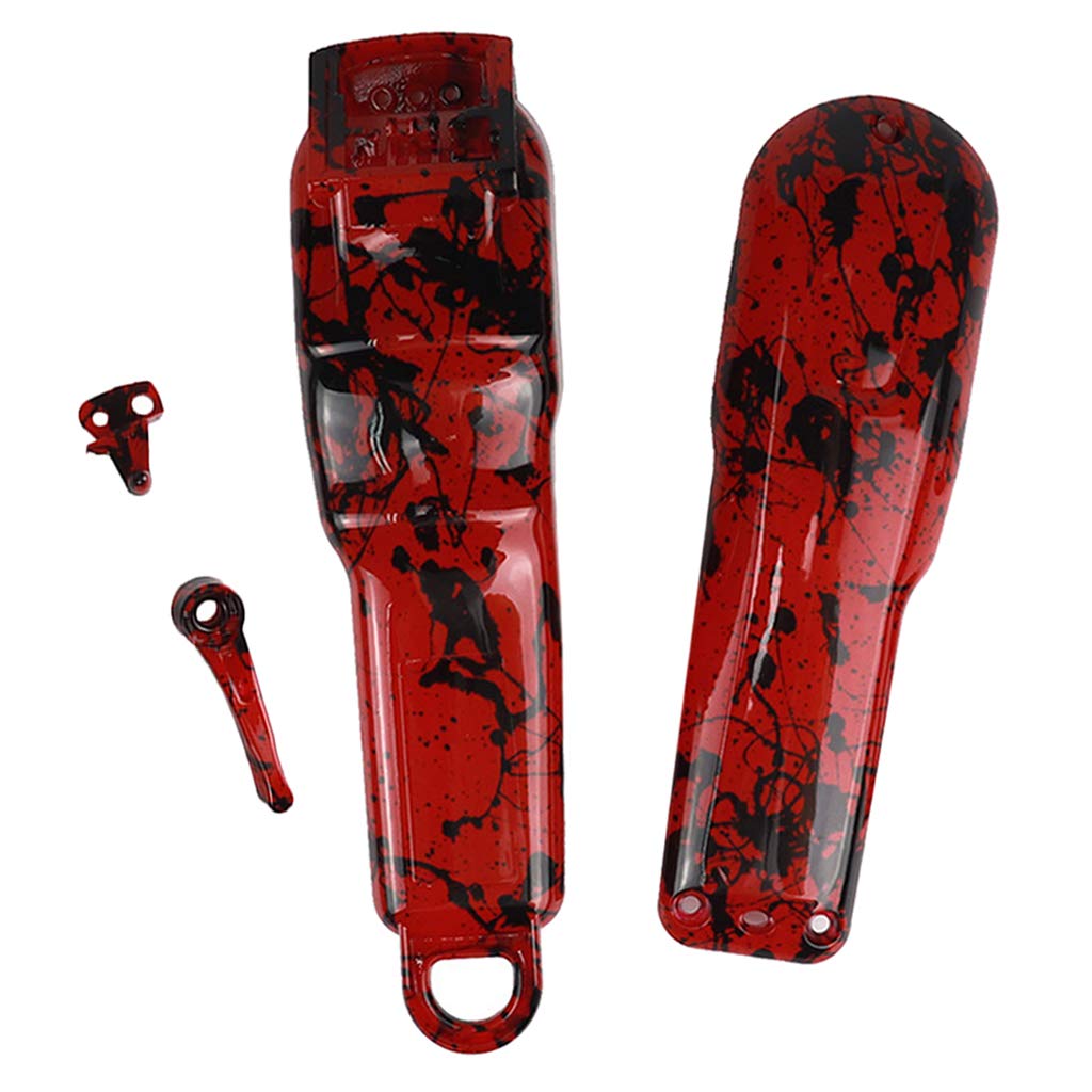 Clipper Replacement Cover Kit, Electric Cordless Hair Clipper Housing Shell for Wa-hl 8148 8591, Detachable Protective Housing Front Rear Case - Red