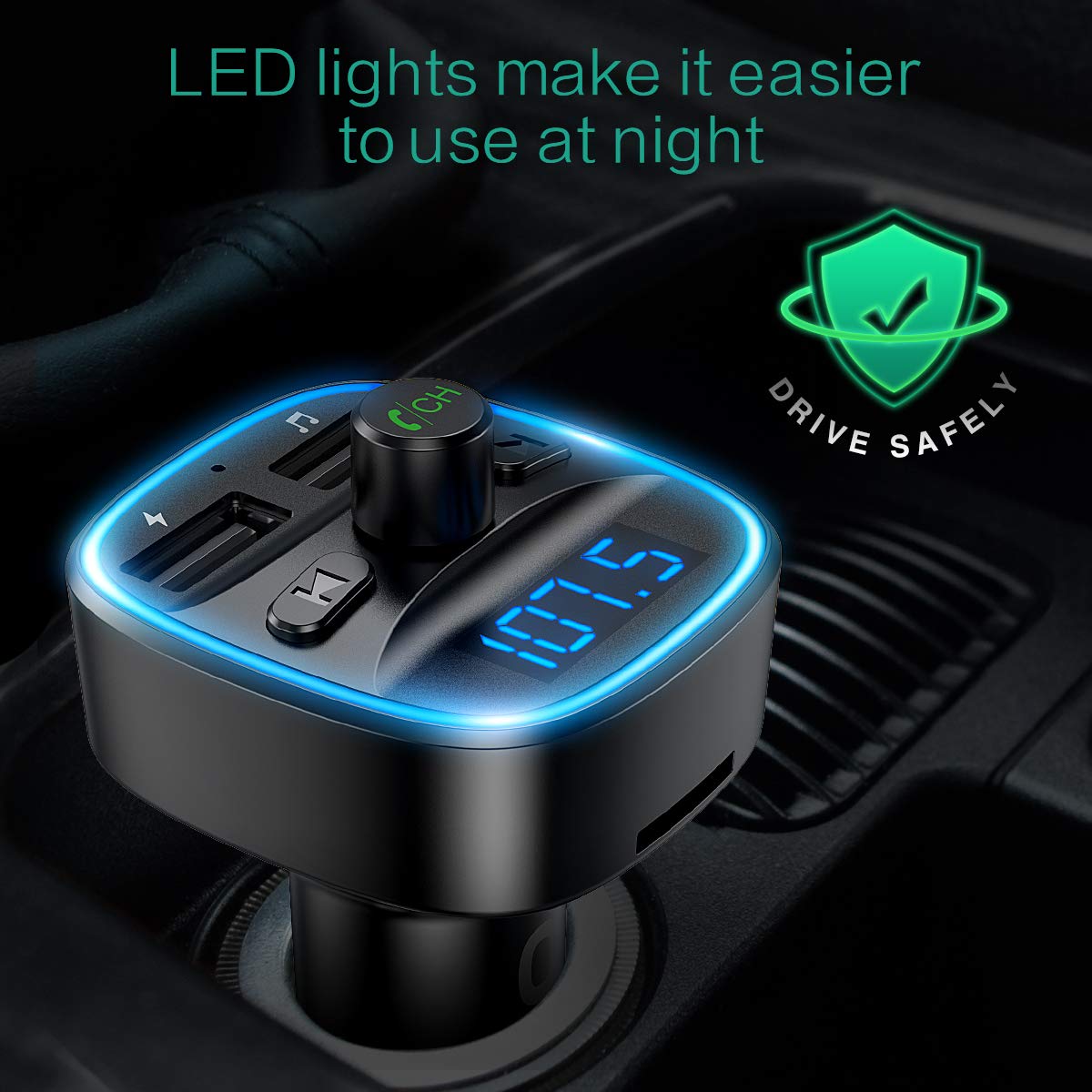 HiGi® T78 - Trasmettitore FM Accendisigari Lettore MP3 Car - Foto 9