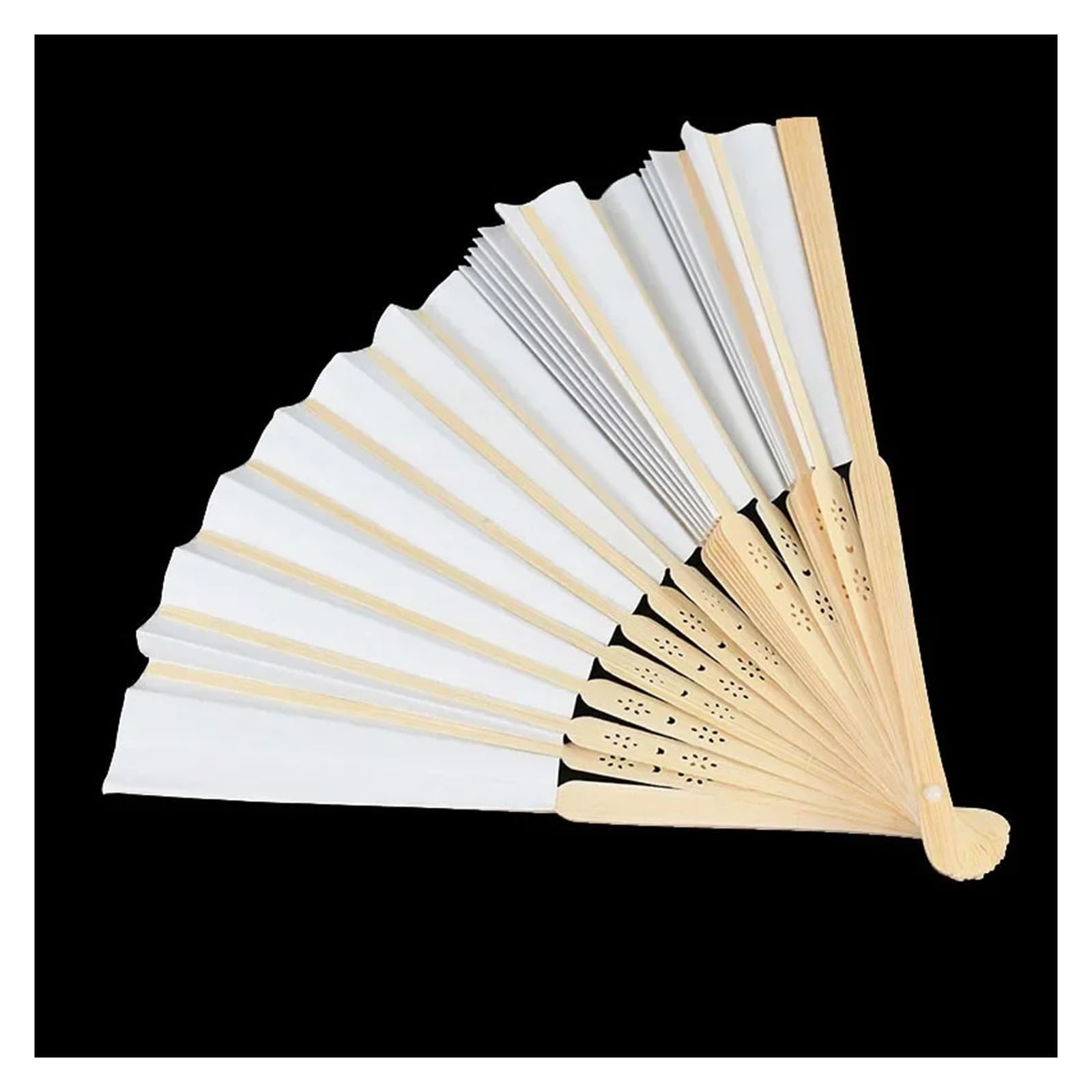 30/50 Stück Hochzeits-Handfächer, faltbare Fächer for Gäste, Papierfächer, for Hochzeit Für Haushalt Wohnen(50 pcs)