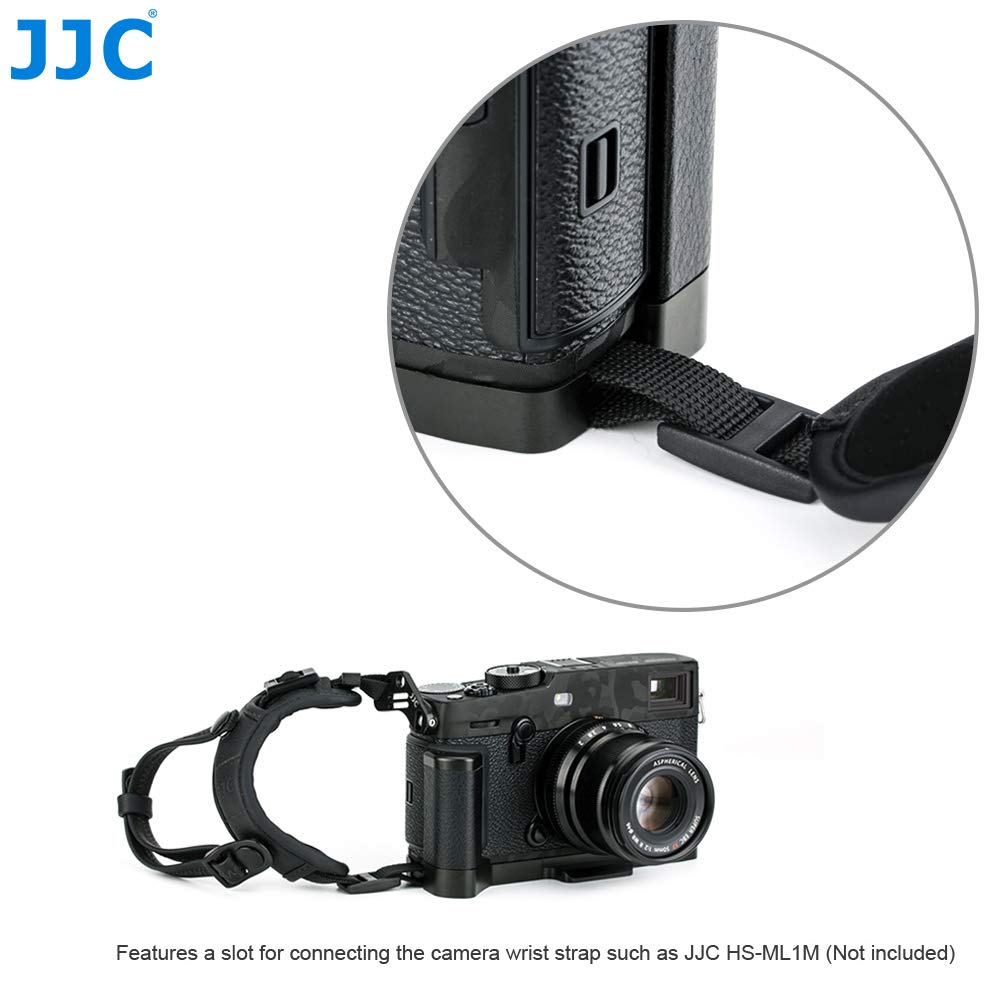 JJC Typ Arca-Swiss Metalowy uchwyt do Fujifilm X-PRO3, X-PRO2, X-PRO1 Zastępuje Fuji MHG-XPRO3, MHG-XPRO2, MHG-XPRO1 Podnieś przenośne uczucie do nagrywania wideo Youtube Vlog