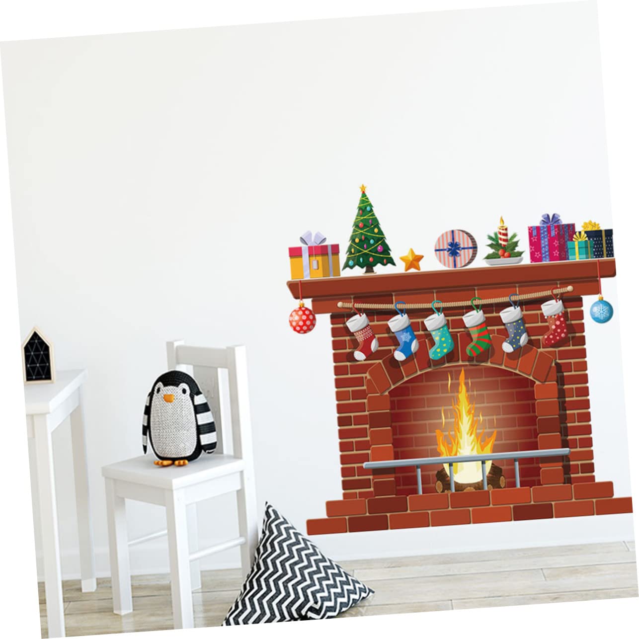 Alipis 5sätze Weihnachtliche Wanddekoration Selbstklebendes Fensterbild Für Schlafzimmer Und Wohnzimmer Bunte Weihnachtsmotiven Für Festliche