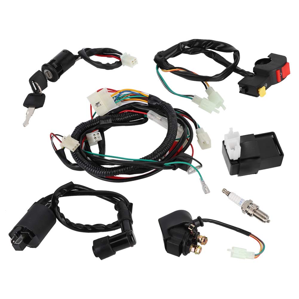 Kit Bobina d'accensione, Kit relè relè CDI Bobina solenoide Cablaggio Completo per Accessorio Quad Quad
