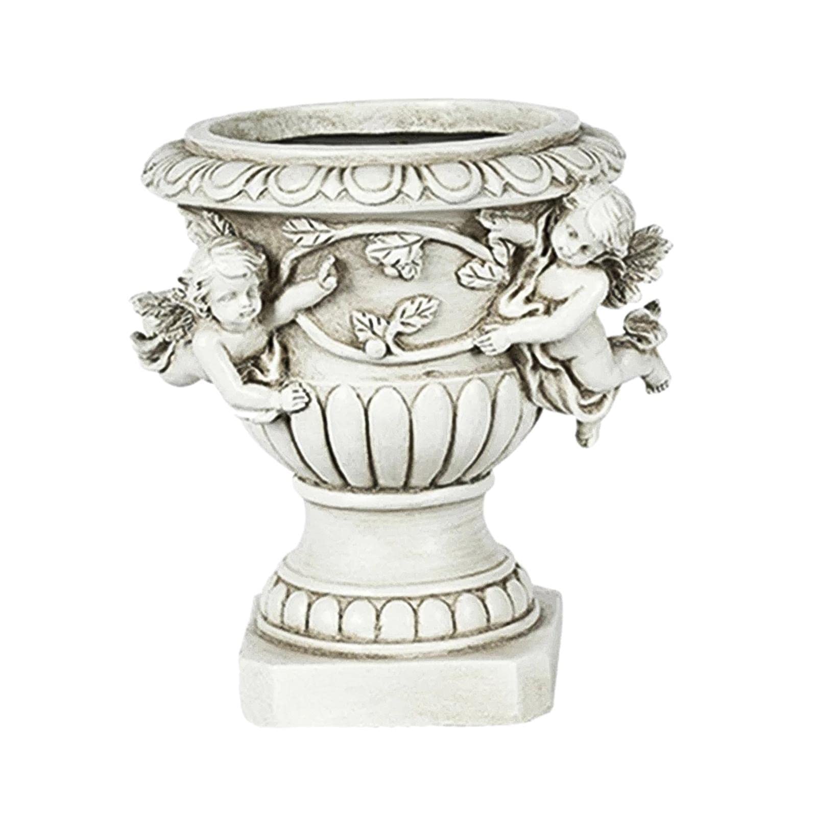 Figura de Maceta de Hadas Miniatura Taza para Y Hierbas con Diseño Angel en Resina Tallada a Mano Adecuado para Decoración de, Un