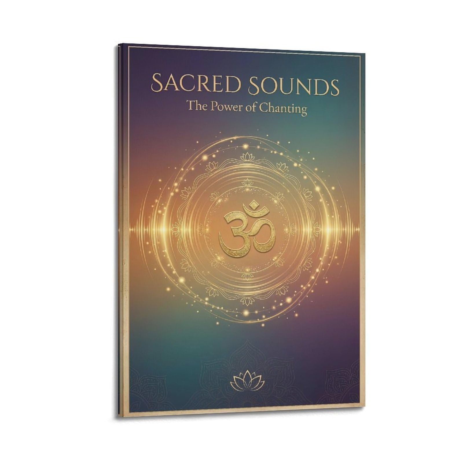 OKNGB Buddhist Chanting Poster Om Sacred Sound Meditation Decorative Painting Canvas Art Picture 12x18inch(30x45cm)