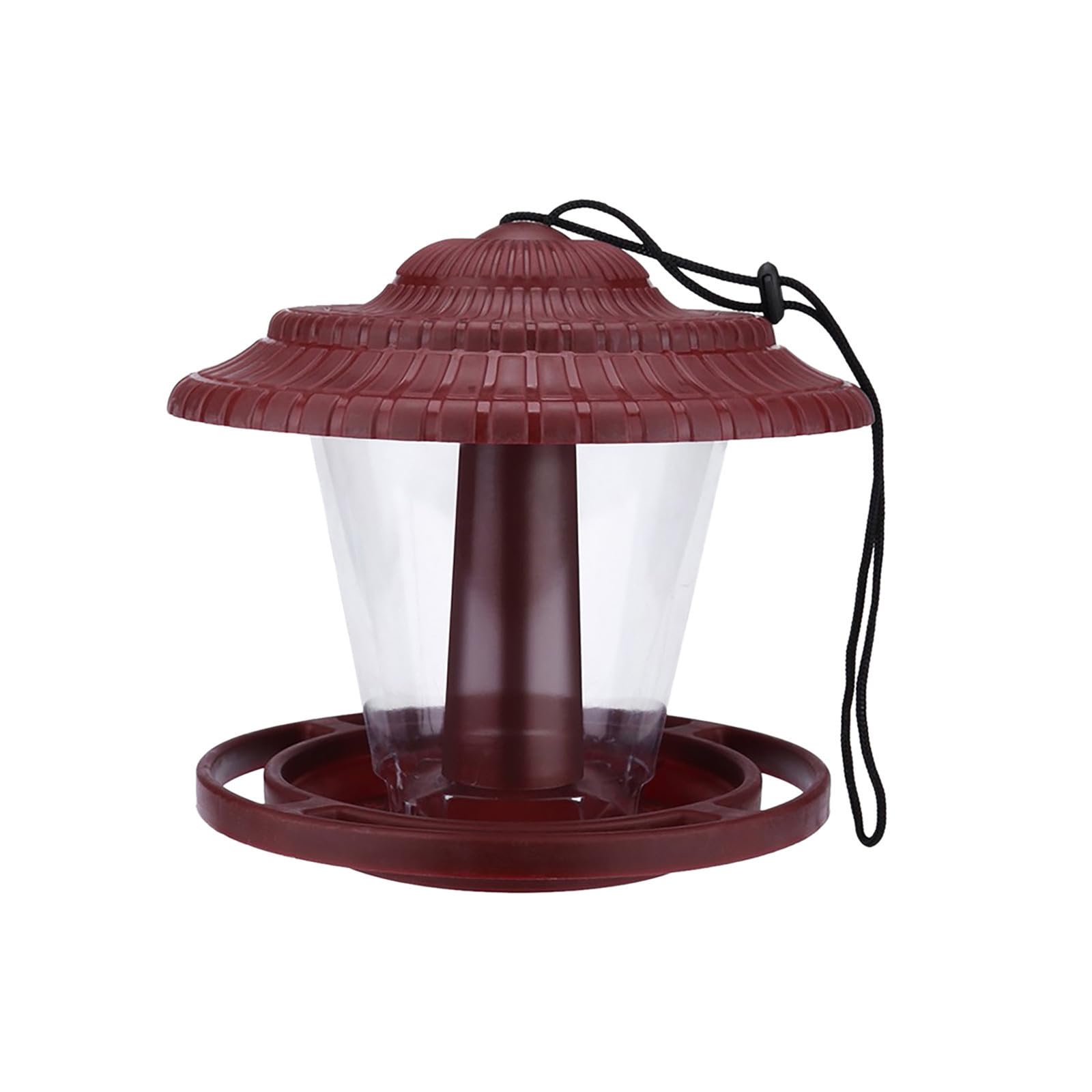 Mangiatoie per uccelli da appendere, confezione da 2 mangiatoie per uccelli da esterno con tetto resistente alla pioggia, mangiatoie da giardino in plastica resistente, per decorazioni da cortile