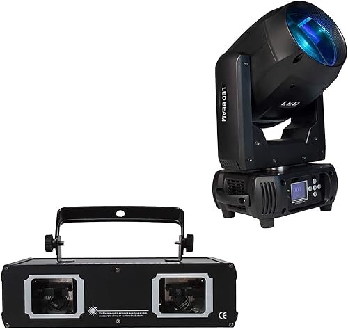 Luces de fiesta Dj Lights RG 2 efecto de haz activado por sonido y luz estroboscópica GOBO de 150 W