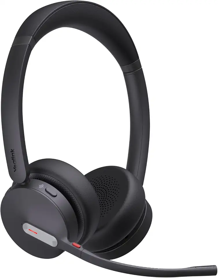 Yealink BH70 Bluetooth Wireless Stereo Headset UC, BT51 C Dongle with A Adapter, 3-Mic Noise Cancellation, 35 Hours Talk Time, Comfort Wearing