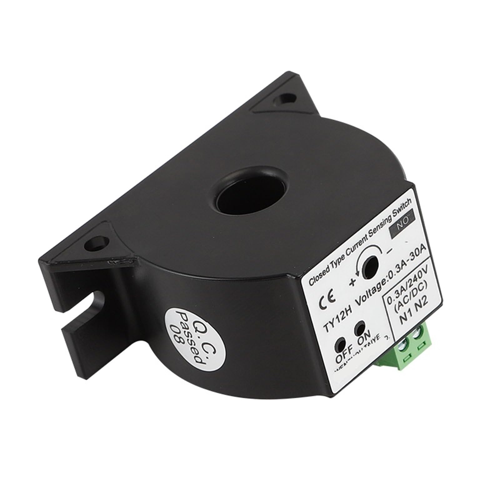 JK12H Geschlossener Stromsensorschalter 30A 50A 100A NO/NC AC Kleinstromreglerschalter 1St(NO,0.3-50A)