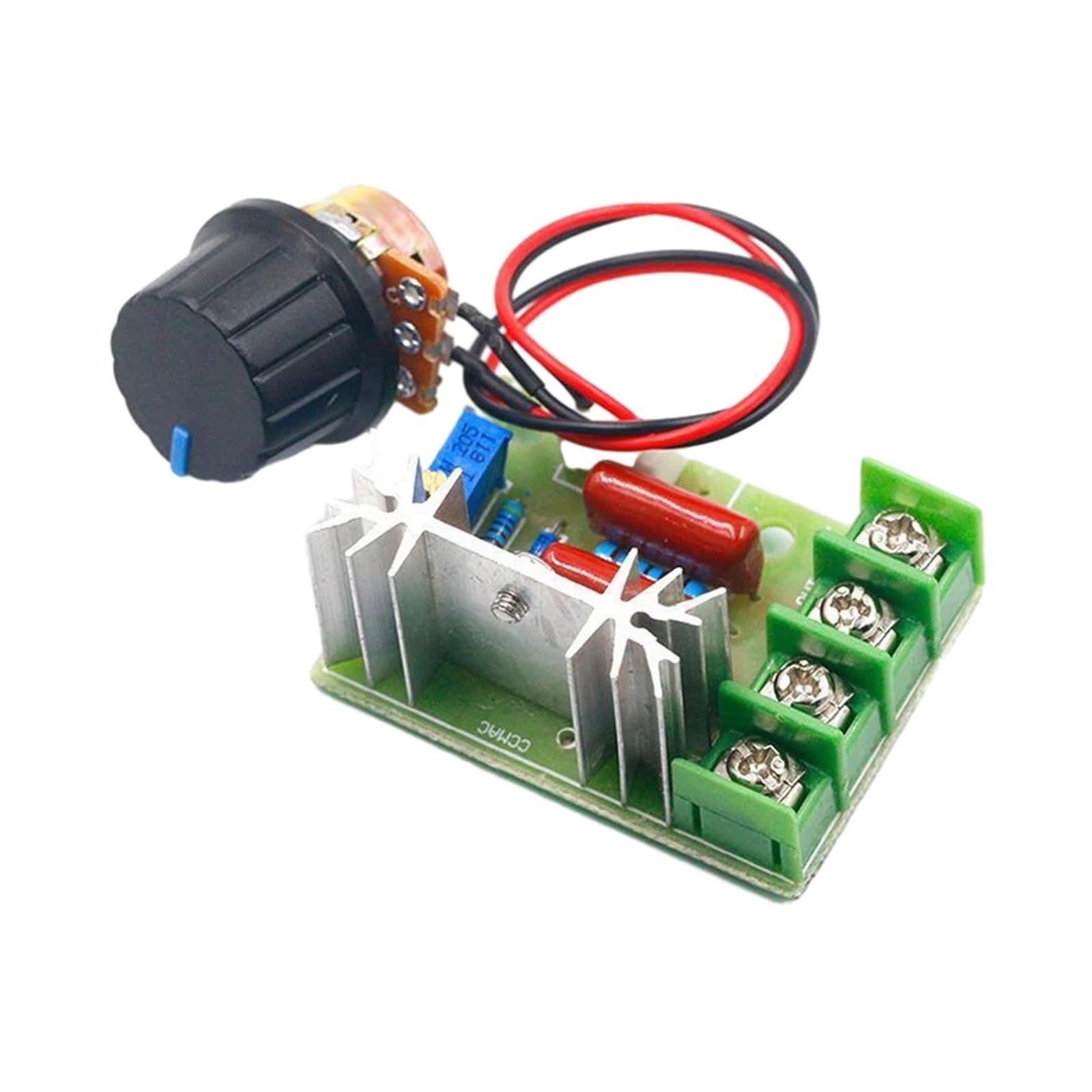 AC 220V 2000W SCR Voltage Regulator 25A Motor Speed Controller with Control Knob Thermostat Electronic Module(External switch)