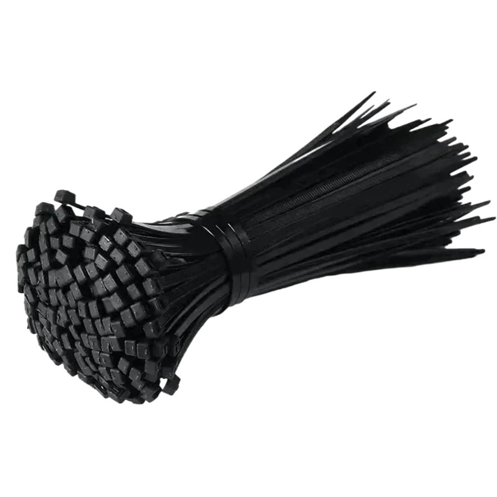 L6nqiag Black(2.5X200mm) Nylon Cable Ties Nylon Cable Ties Self-Locking Straps Fastening Loop Multi-Purpose Adjustable Home Office Plastic Wire(,500Pcs)