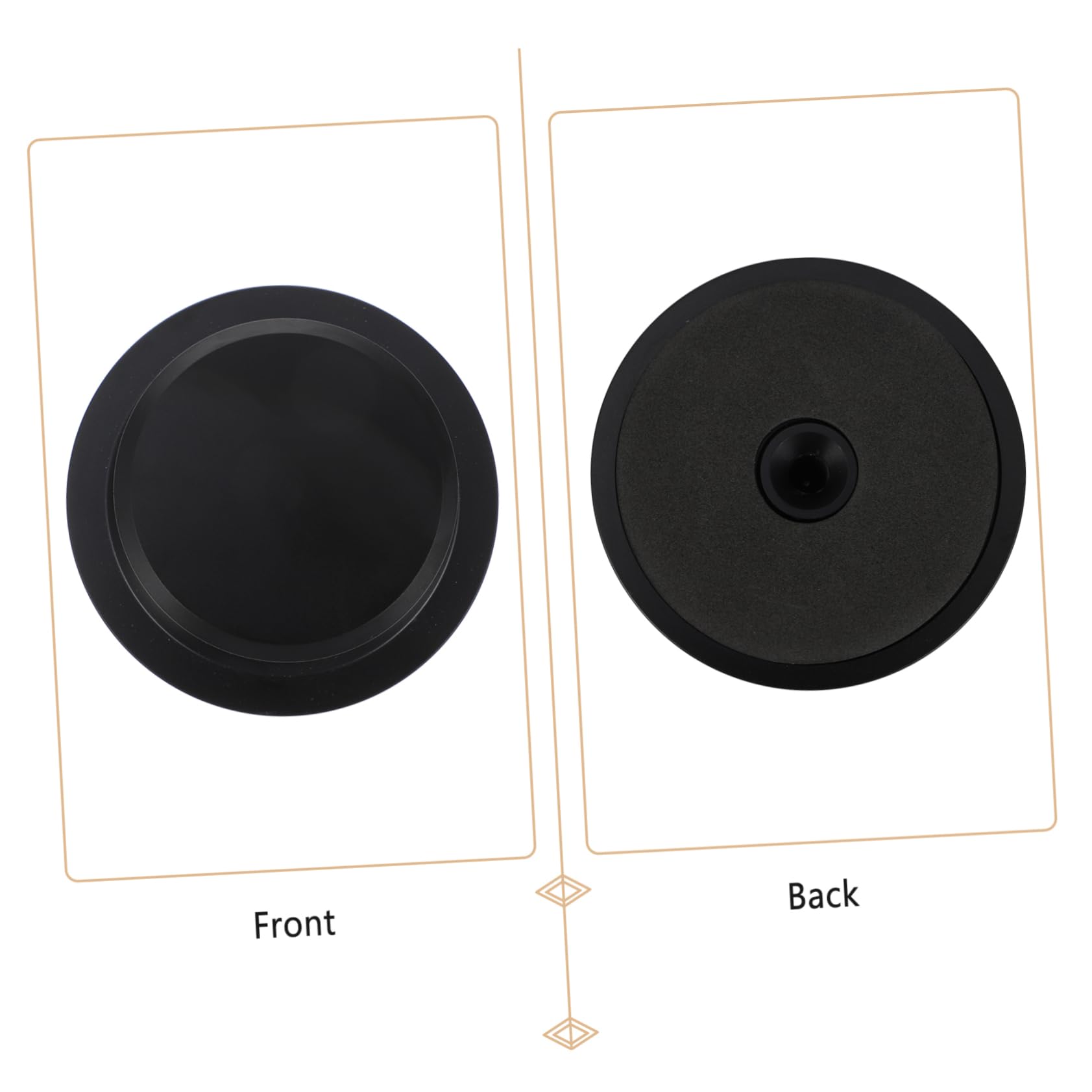 PartyKindom Estabilizador De Disco De Aluminio para Vinilos Negros Abrazadera Equilibrada para Tocadiscos Mejora La Calidad De Sonido y Estabilidad