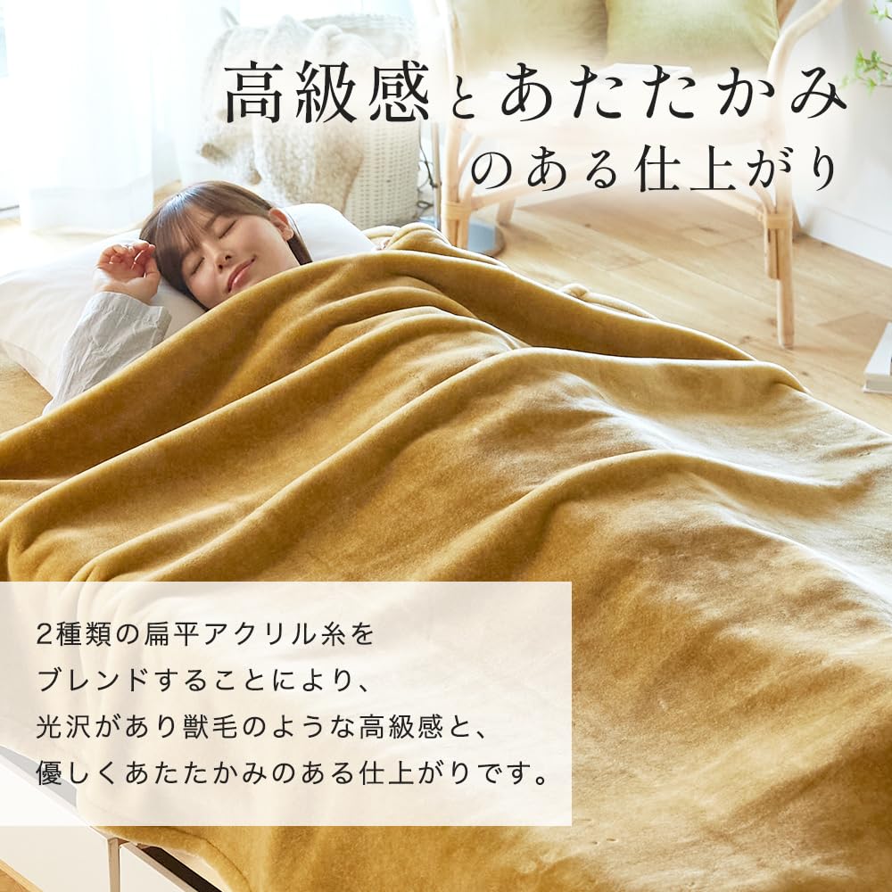 昭和レトロ/1970年代後半ぐらい】 大阪西川 日本製品 毛布 イッセイ