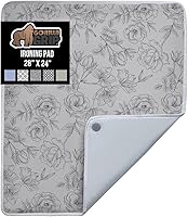 Vista 16 de GORILLA GRIP The Original - Funda y almohadilla para tabla de planchar, revestimiento de silicona, acolchado grueso resistente a quemaduras, fundas