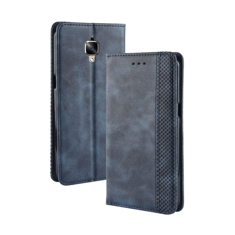 Manyip Case for OnePlus 3/3T,Leather Stand Wallet Flip Case Cover for OnePlus 3/3T,Retro magnetic Phone shell,Wallet phone case with Card Slots