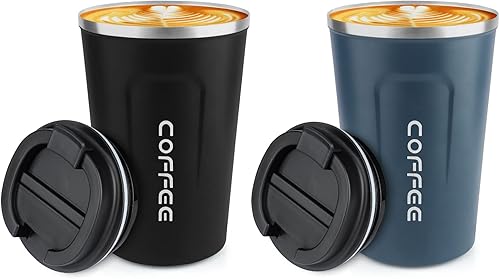 Vaso térmico de acero inoxidable de 12 onzas con aislamiento al vacío Taza de viaje a prueba de derrames con tapa Taza térmica para mantener