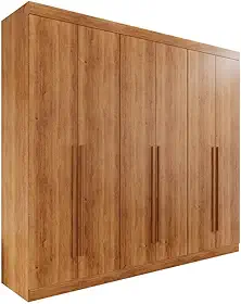 Guarda-roupa Casal 100% Mdf 6 Portas 4 Gavetas Grécia - Mais Móveis Cinamomo