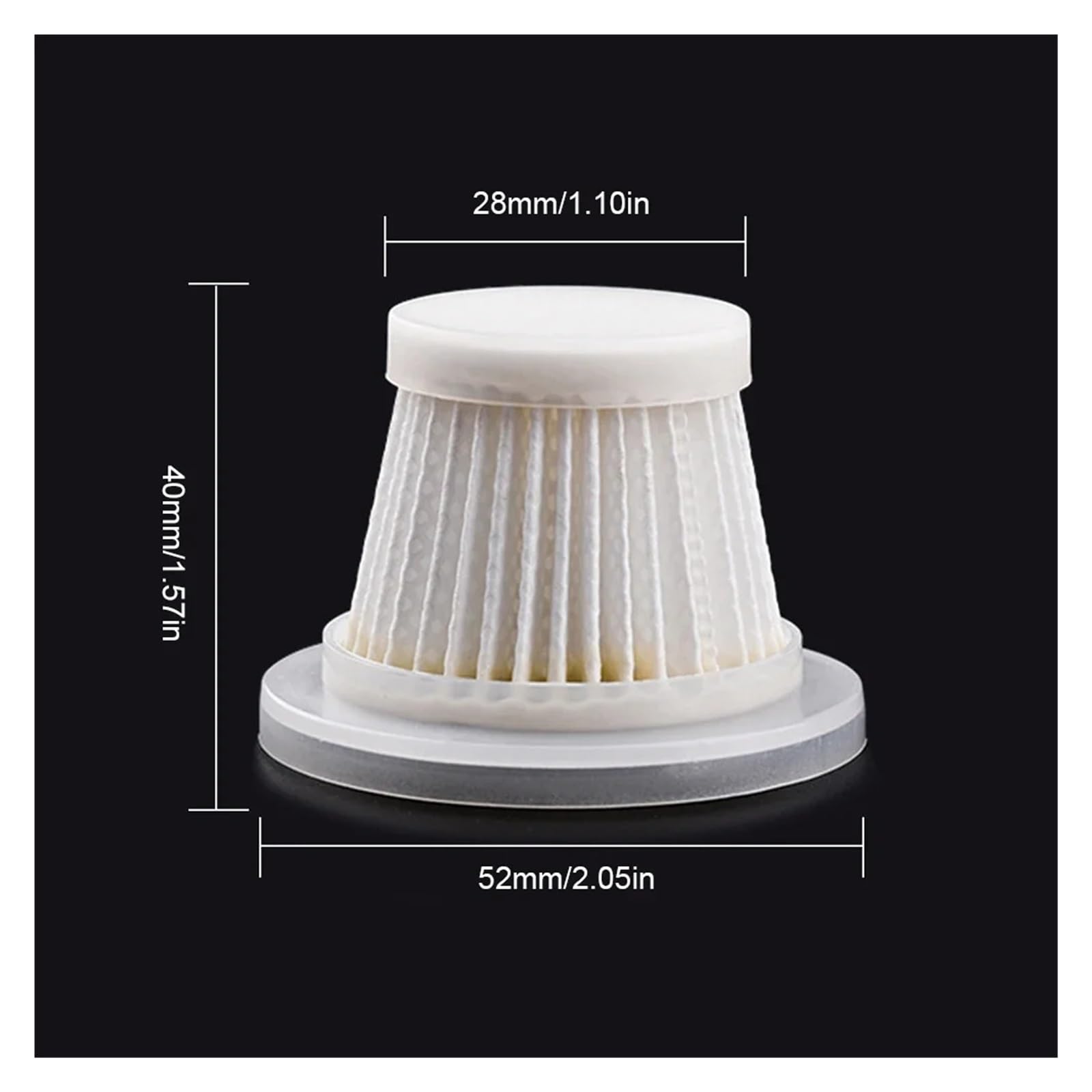 5/10 Stück HEPA-Filter for Autostaubsauger, kabellos, waschbar, praktisches, wiederverwendbares Zubehör(D)