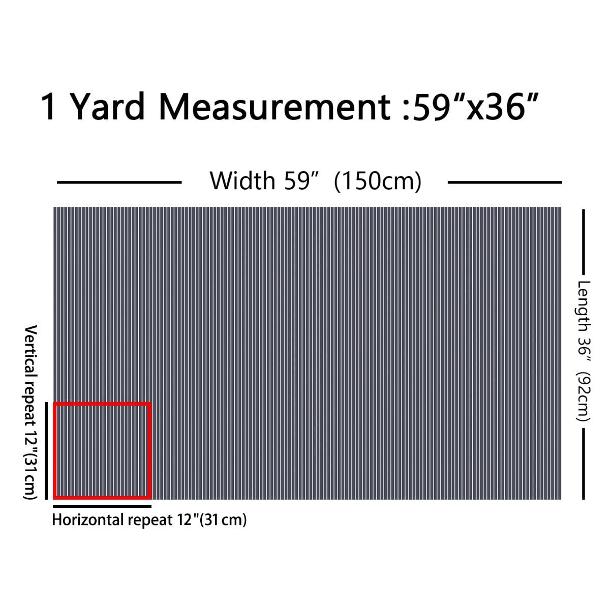 Homemissing Strisce Tessuto 920x150cm geometrico Tessuti morbido per l'arredamento della casa, divano, sedia, cuscino progetti moderno arredamento della fattoria per progetti artigianali di cucitura