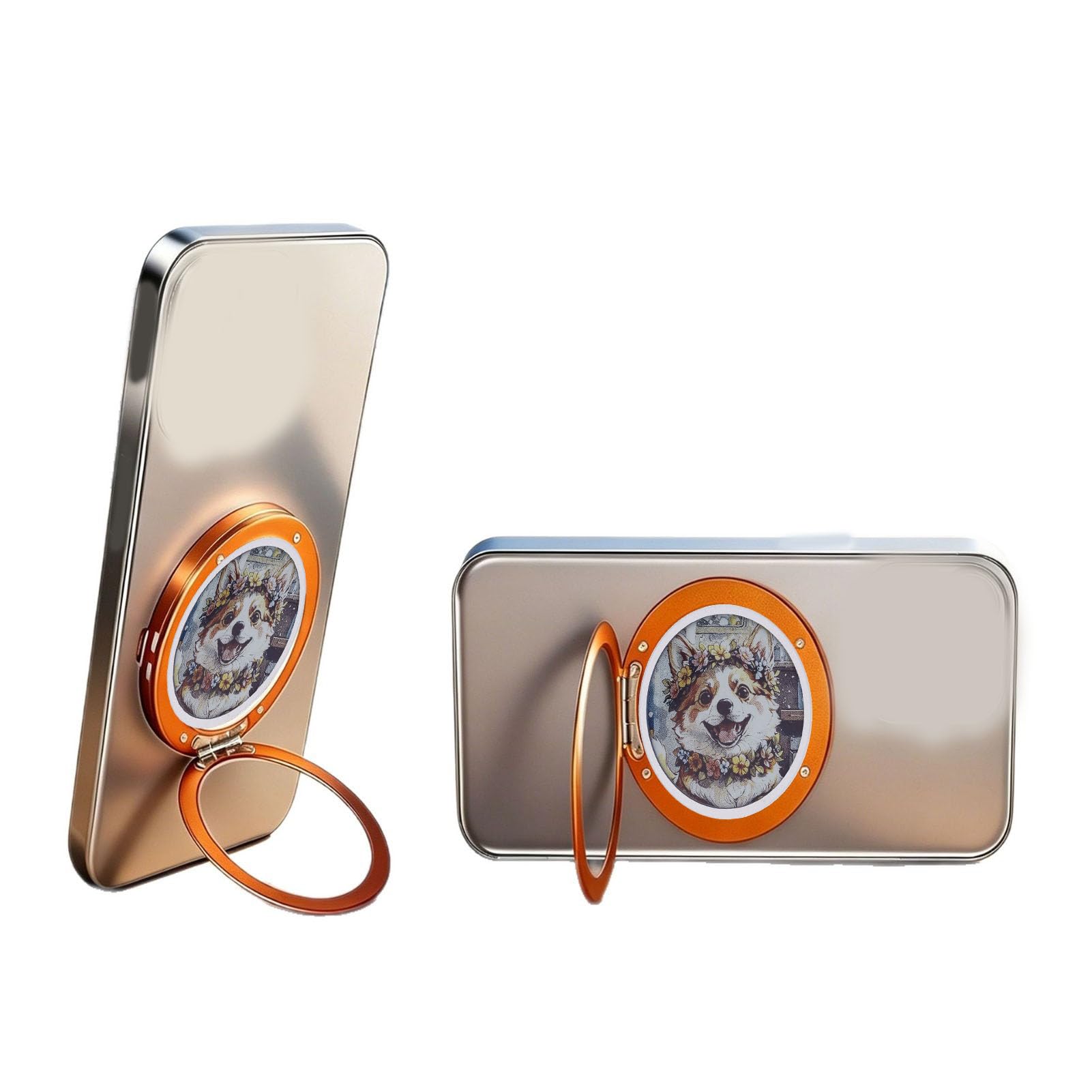 Annadue Supporto Ad Anello Magnetico per Telefono con Schermo TFT a Sei Colori da 1,69 Pollici