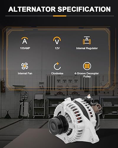 Vista 27 de ROADFAR Reemplazo del alternador para Toyota 2006-2008 para RAV4 11201