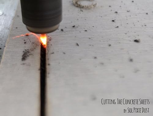 Miniatura 5 de Modern House Numbers - One Number Square Concrete with White Acrylic - Contemporary Home Address - Sign Plaque - Apartment Door Number