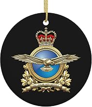 Royal Canadian Air Force Christmas Ornaments 2024, Office Home Decorations Ceramic Ornaments, Christmas Tree Xmas Souvenirs Gifts for Family Friends Coworkers