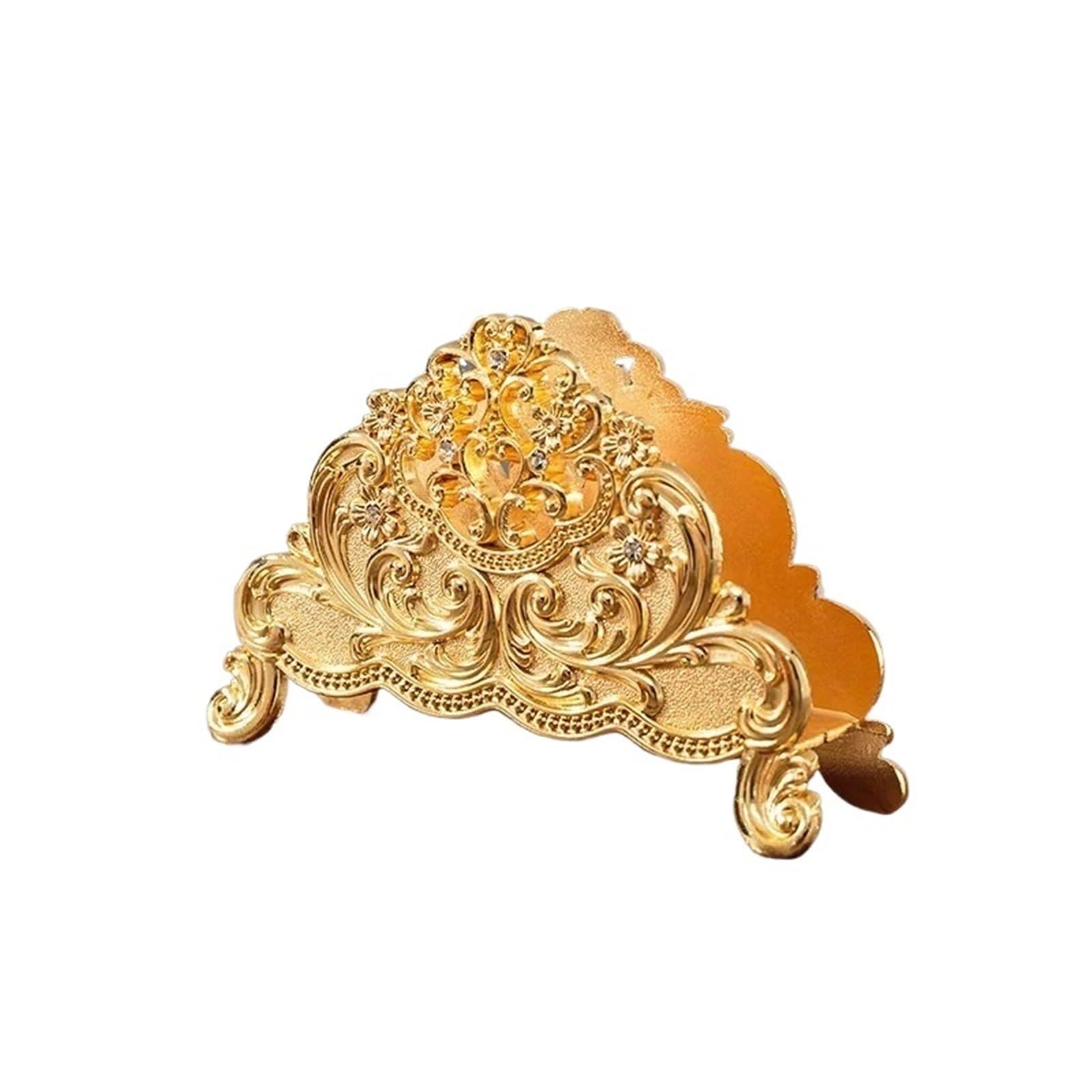 Servilletero de Mesa 1 pieza servilletero de mesa metal | Soporte del estante del tejido for el ornamento de escritorio de la decoración casera del hotel(Color1)