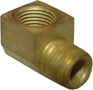 LASCO 17-9073 1/4-Inch Female Pipe Thread by 1/4-Inch Male Pipe Thread Brass 90-Degree Street Ell/Elbow