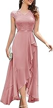 Bboninedress Long Asymmetrical Chiffon Evening Dress for Wedding Guest Promo Birthday Ceremony