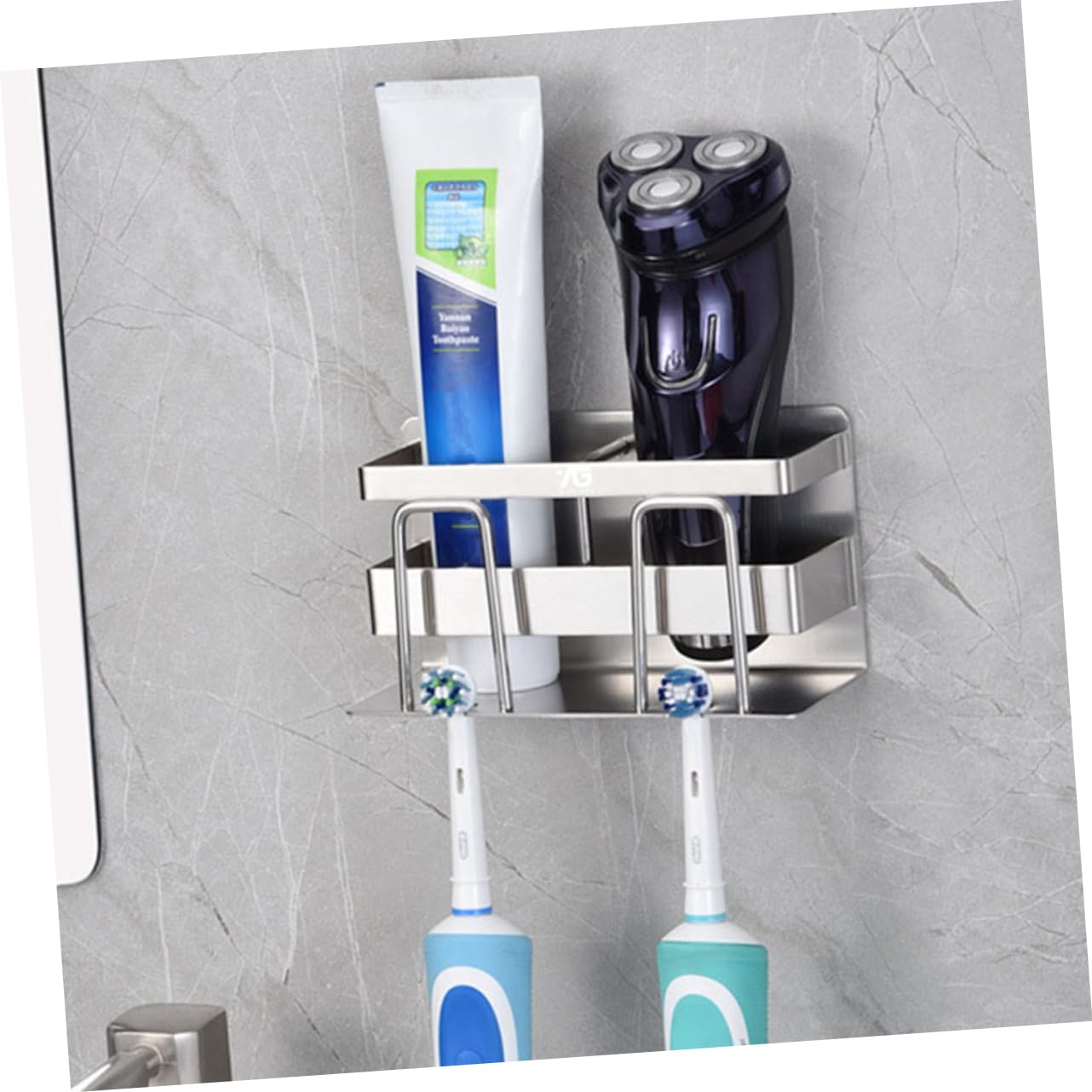 Porta Spazzolino Da Denti in Acciaio Inossidabile 304 Porta Spazzolino Da Denti A Parete Robusto Senza Spargimento Di Denti