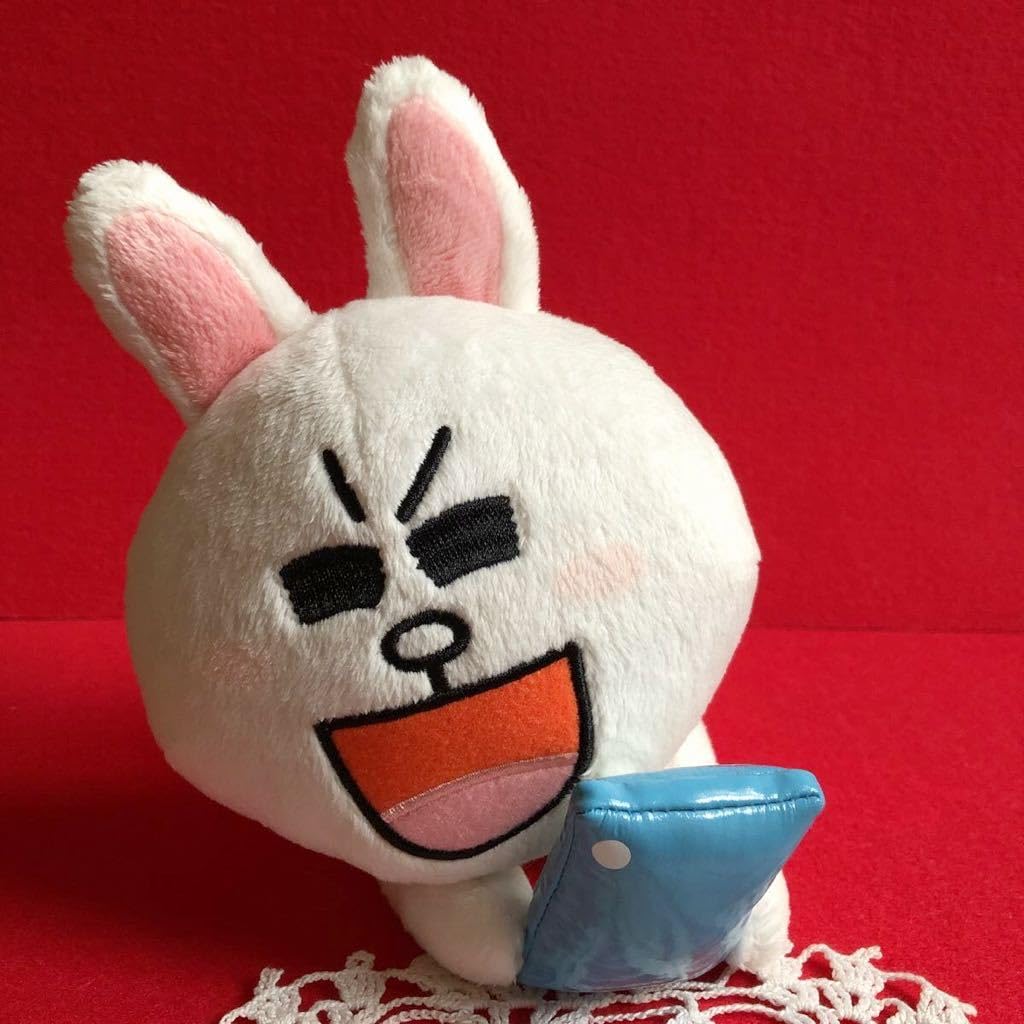 LINEコニーぬいぐるみ スマホ見るコニー Amazon.co.jp: LINE コニー ぬいぐるみ うさぎ ウサギ 携帯電話