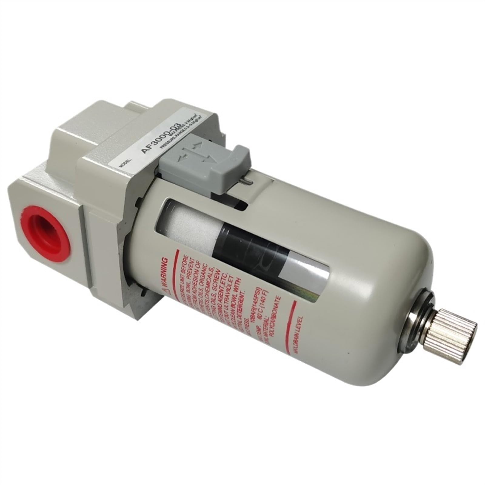 AF3000/4000 Filtro compressore pompa aria pneumatico universale serbatoio di cattura olio può fuori impurità Separatore d'acqua compresso 1/4 3/8 (AF4000-04, fibra)