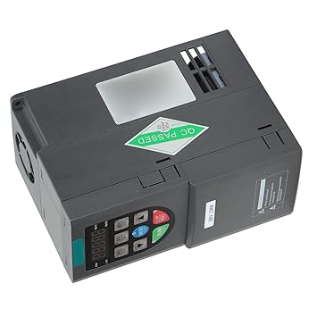 EXCLUZO Variable Frequency Drive, Vector Inverter 1:200 Speed Adjustment Range 0-440V Output Frequencies Controller 1.5KW 3.8A 3 Phase for CNC Machine Tool