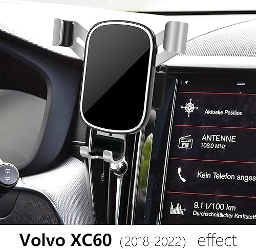 Miniatura 2 de Soporte para teléfono de coche para Volvo XC60 2018 2019 2020 2021 2022 20223 2024 2025 y XC-60 Hybrid 2018-2025 Accesorios para interiores de
