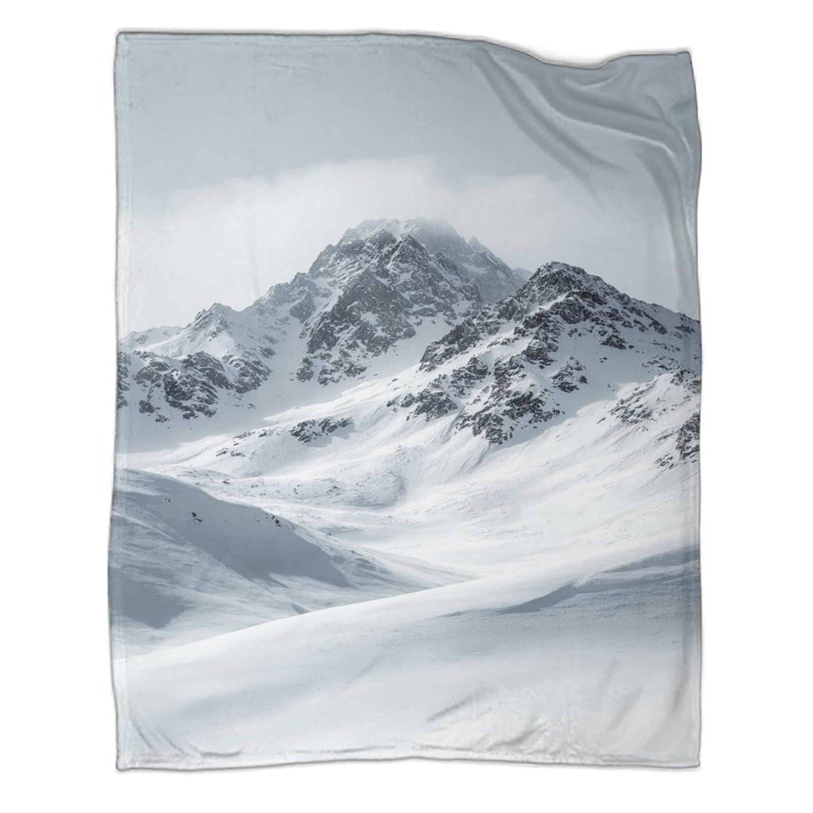 Couverture de montagne enneigée pour réchauffer vos nuits fraîches