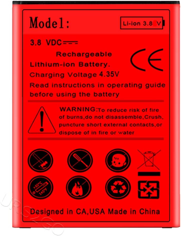 [LG Stylo 3 Battery] High Capacity 4400mAh 3.85V Extended Slim Battery for Cricket LG Stylo 3 M430 Smartphone