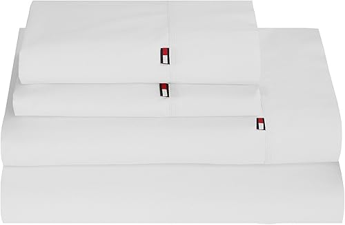 Tommy Hilfiger Signature - Juego de sábanas sólidas, tamaño King, rojo 3, gris aleación, tamaño individual