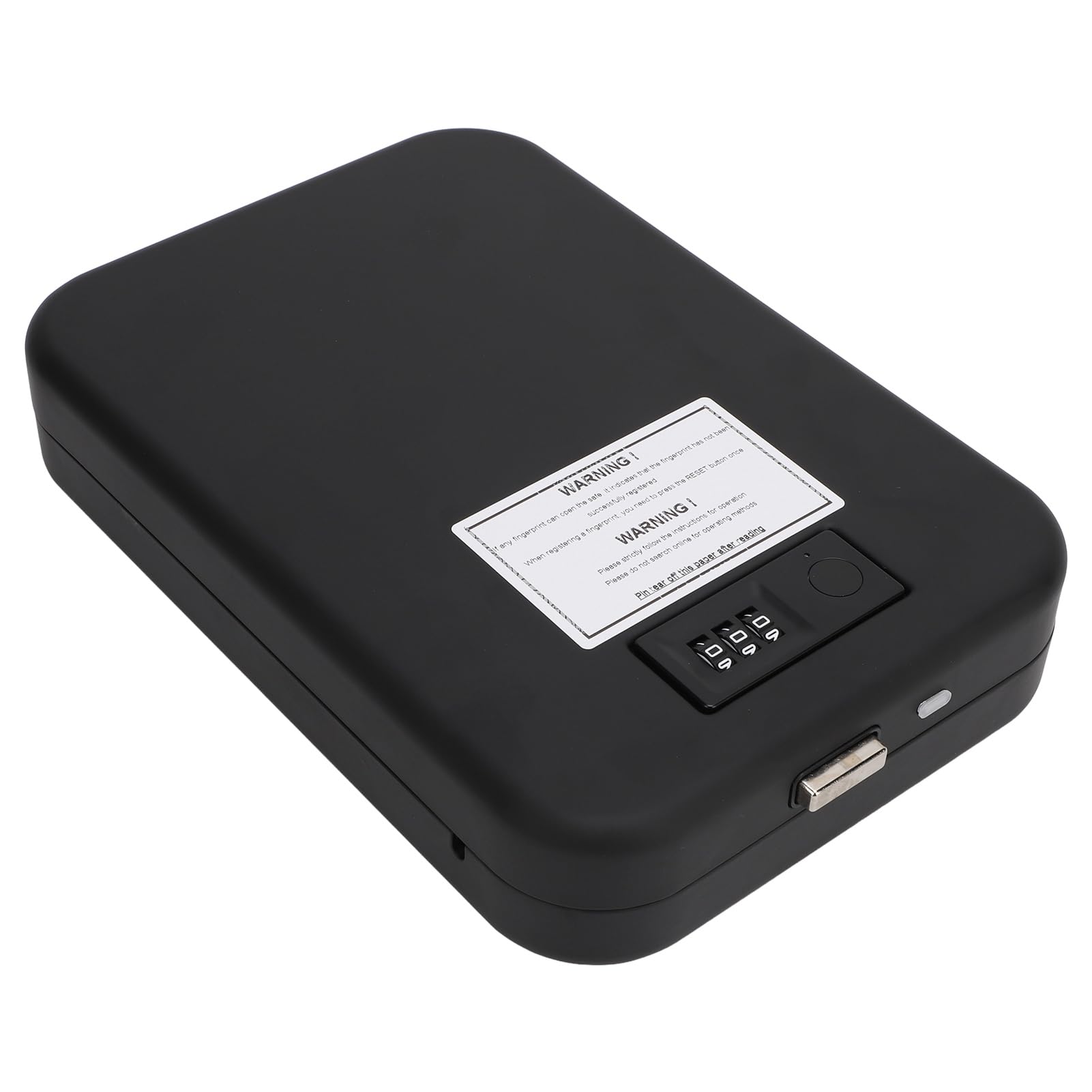 Asixxsix Caja fuerte portátil con cerradura de combinación, apertura rápida y resistente a caídas. Pequeña y discreta, ideal para dormitorios universitarios o el hogar.