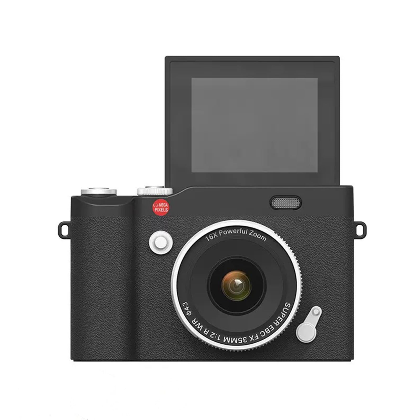 Mingzhe 1080P HD 2.4" Flip Screen, 16X Digital Zoom, AF Autofocus, 68MP Digital Camera for Wildlife, Travel, Distant Landmarks Support 512GB TF Card (Black)-image-28