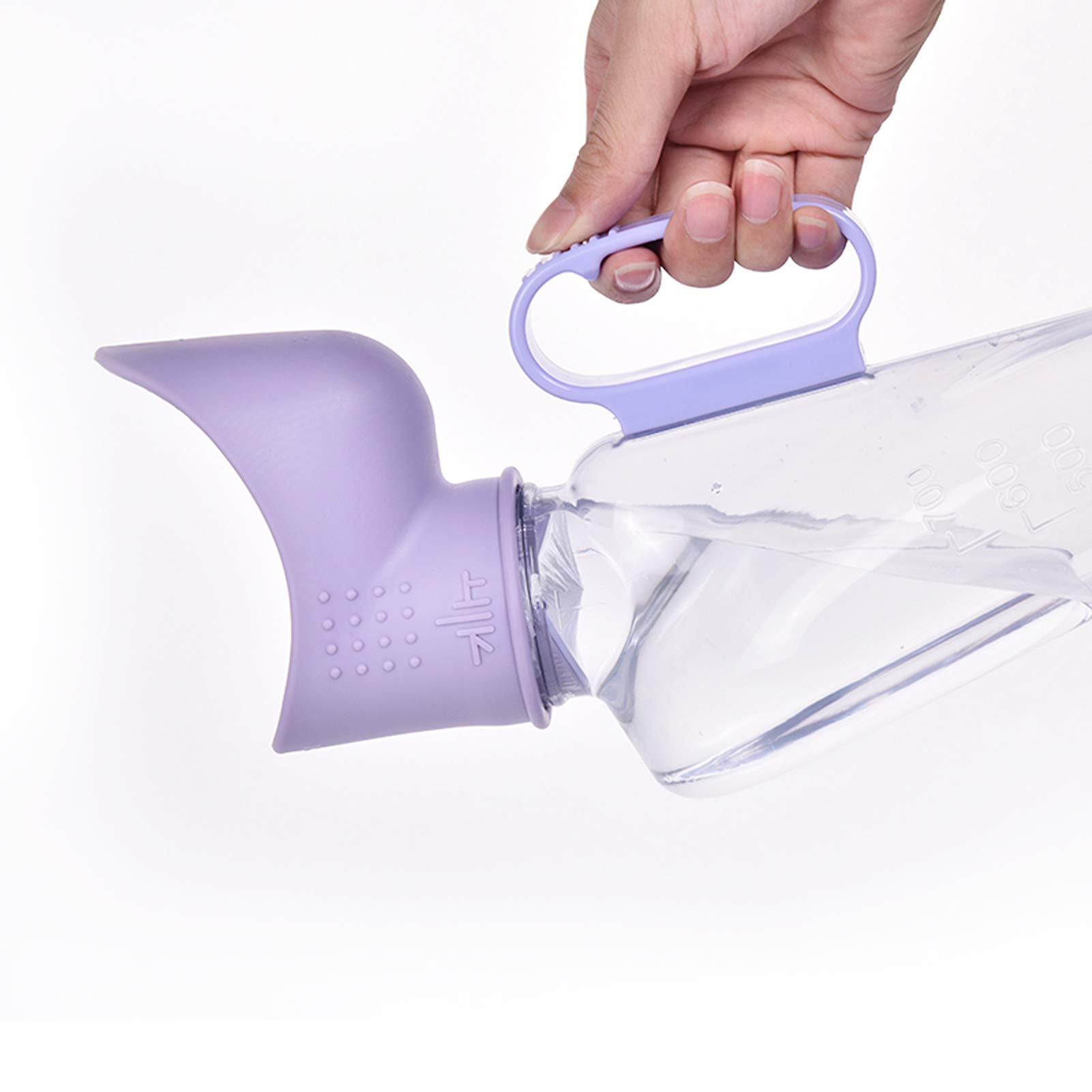 Urinarios portátiles for hombres, botella de urinario de 1000 ml, a prueba de derrames, botella de orina reutilizable, colector de orina masculino, incontinencia del paciente, inodoro for acampa