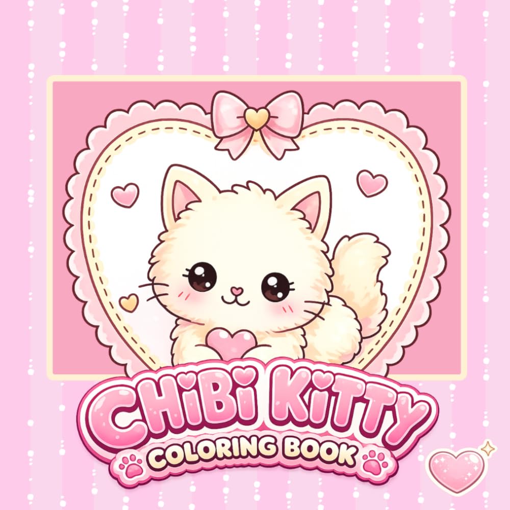Chibi Kitty Malbuch Vol. 1: Niedliches Katzen-Malbuch für Kinder mit süßen Chibi-Katzen, Kawaii-Motiven und zauberhaften Ausmalseiten (Una)