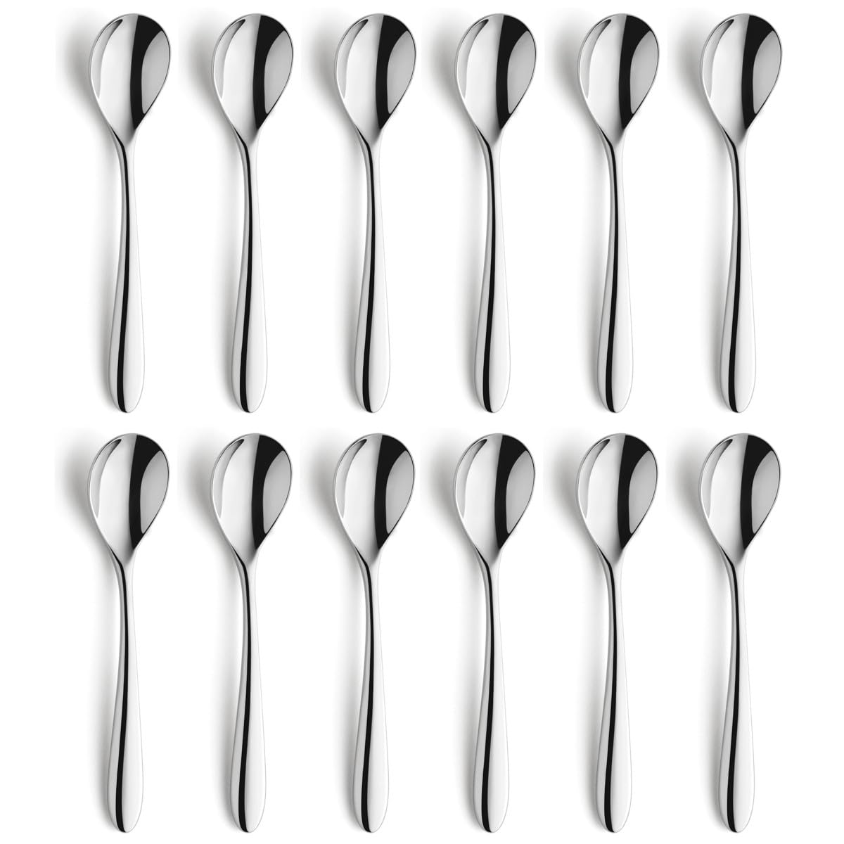 Amefa Cuba Set 12 cucchiaini da caffè, in acciaio inox 18/10, spessore 2,5 mm, lunghezza 142 mm, inox_18/10_304