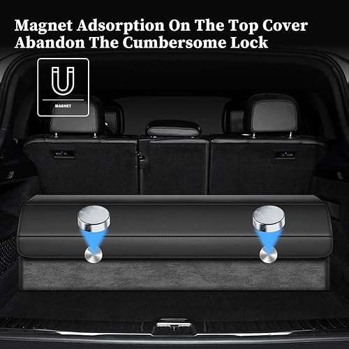 Miniatura 6 de Organizador de maletero de automóvil para Volvo XC60 XC40 XC90 S90 S60L plegable con múltiples compartimentos, organizador de automóvil con asas