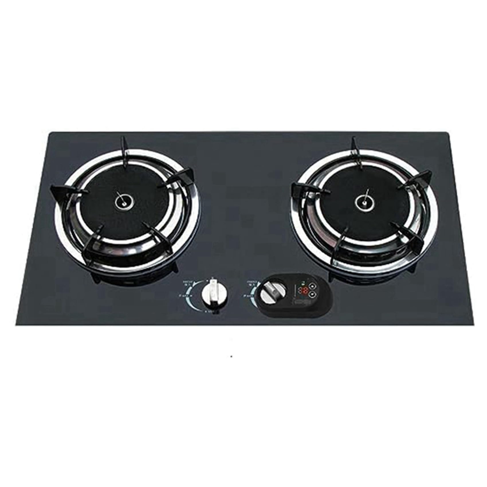 2X Estufa de Gas Temporizador de Apagado AutomáTico Interruptor Inteligente de Cocina Accesorios Antisecado Gas Natural Estufa de Gas Temporizador (Interruptor Derecho)