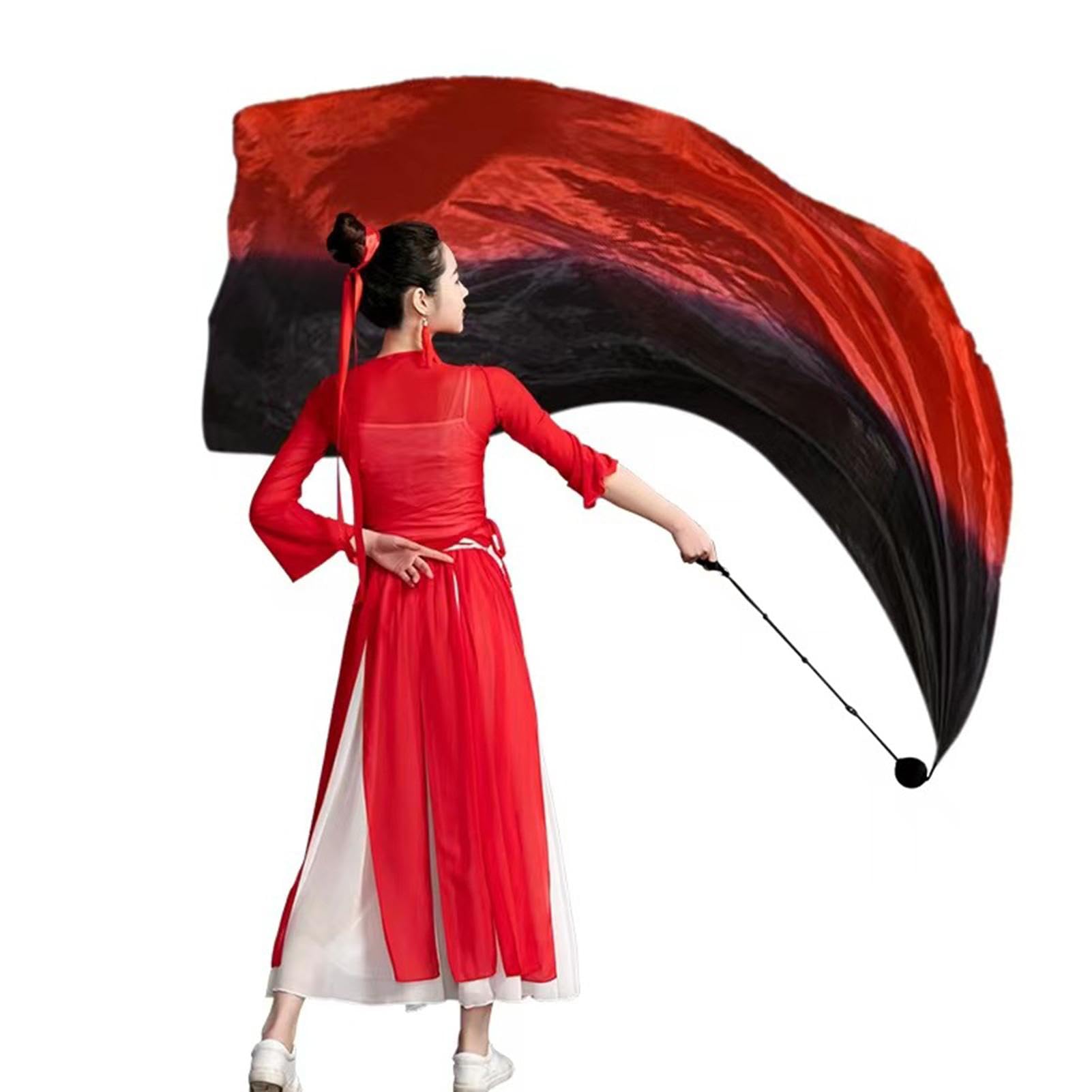 Drapeau en soie | Pratique de la danse du ventre VOI | Voile de soie pour